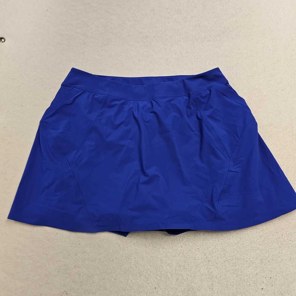Peter Millar Bingham Swing Skort Pacific Blue UPF 50+ Golf Tennis LF25EB23 L